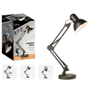 FLEXO SOBREMESA MULTIPOSICION NEGRO