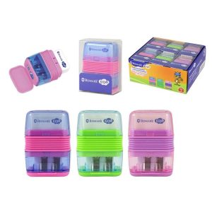 EXPOSITOR 12 GOMA BORRAR + AFILALAPIZ DOBLE SURTIDOS