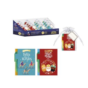 MINI LIBRETA CON BOLIGRAFO REYES MAGOS EN BOLSITA