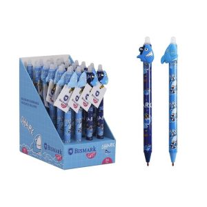 EXPOSITOR 24 BOLIGRAFOS BORRABLES TIBURON