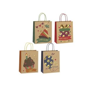 BOLSA KRAFT REGALO HAPPY BIRTDAY UV