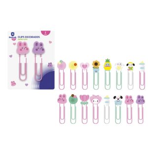 SET 2 CLIPS DECORADOS