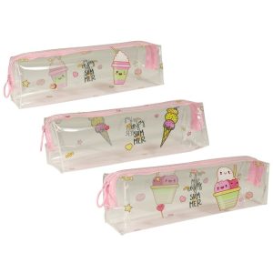 PORTATODO TRANSPARENTE ICE -CREAM SURTIDOS