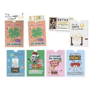 SOBRES PARA REGALAR LOTERIA PACK 6 UDS