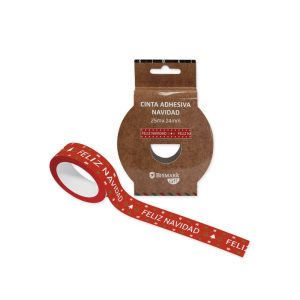 CINTA ADHESIVA DECORADA FELIZ NAVIDAD