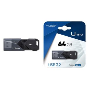 USB 3,0 64GB NEGRO CON TAPA
