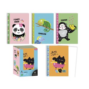 EXPOSITOR 24 LIBRETA GRAPADA ANIMALS