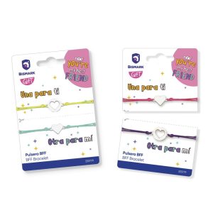 EXPOSITOR 24 PULSERAS 2 UND BFF MEJORES AMIGAS