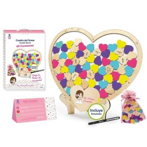 CUADRO DE INVITADOS CORAZON PRIMERA COMUNION