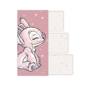 CAJITA ALMACENAJE CON CAJONES STITCH ROSA 9,5X7X15CM