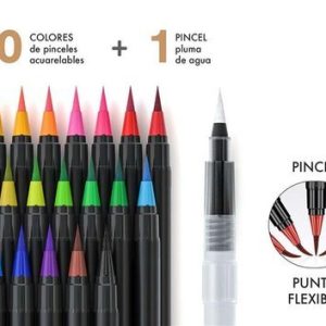 ESTUCHE 20 ROTULADORES DELUXE BRUSH ACUARELABLE + PINCEL