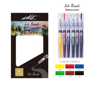 ESTUCHE 6 ROTULADORES PINCEL ARTIST INK BRUSH ACUARELABLES