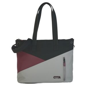 BOLSO SHOPPER CON ASA HOMBRO Y BANDOLERA UNAMUNO NEGRO 35X2