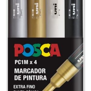 ROTULADOR UNI POSCA PC-1M 4 COLORES GSWB