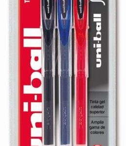 BLISTER BOLIGRAFO UNIBALL SIGNO UM-120 0,7 NEGRO/AZUL/ROJO