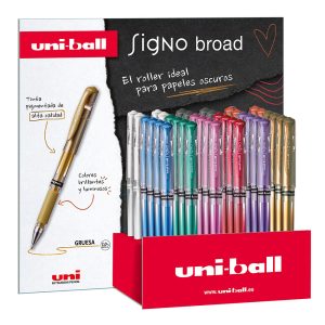 EXPOSITOR 36 BOLIGRAFO UNIBALL SIGNO BROAD UM-153 METAL