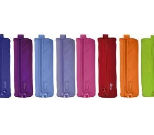 PORTATODO REDONDO CON CREMALLERA COLOR LINE COLORES SURTIDO