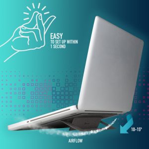 SOPORTE ELEVADOR ULTRAFINO PLEGABLE Y ANTIDESLIZANTE PARA O