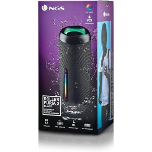 ALTAVOZ NEGRO PORTATIL BLUETOOTH RADIO IMPERMEABILIDAD