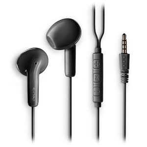 AURICULARES INTRAURALES C/CABLE MICROFONO JACK 3,5 MM NEGRO