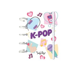 LIBRETA ANILLAS A6 100 HOJAS CUADRICULA ICE K-POP