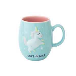 TAZA CON RELIEVE DE UNICORNIO - ERES LO MAS
