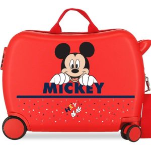 MALETA INFANTIL HAPPY MICKEY CON RUEDAS MULTIDIR,