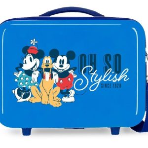 NECESER ABS MICKEY & MINNIE OH SO STYLISH ADAPTABLE AZUL