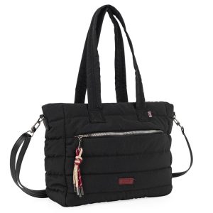 BOLSO SHOPPER CON BANDOLERA BRESCIA NEGRO