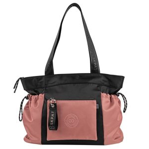 BOLSO SHOPPER CON BANDOLERA MERSEY NEGRO