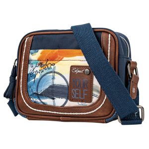 BOLSO BANDOLERA SIRMIONE AZUL 21 X 16 CM MARINO