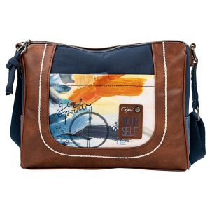 BOLSO BANDOLERA SIRMIONE AZUL 31 X 23 CM MARINO