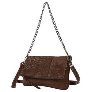 BOLSO BANDOLERA DEERFIELD MARRON OSCURO