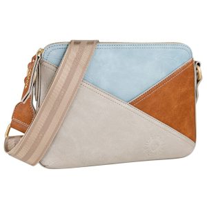BOLSO BANDOLERA POLIPIEL PLANO KATE LOIS BEIGE