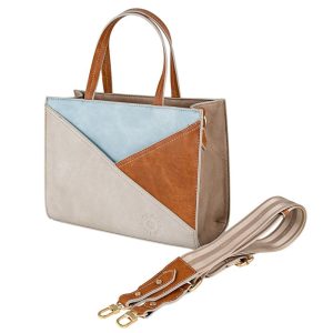BOLSO DE MANO/BANDOLERA POLIPIEL KATE LOIS BEIGE