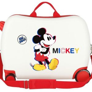 MALETA INFANTIL MICKEY 3D 2 R MULTIDIR, BLANCO