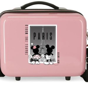 NECESER ABS MINNIE Y MICKEY PARIS ADAPTABLE ROSA