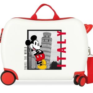 MALETA INFANTIL MICKEY ITALY 2 R MULTIDIR, BLANCO