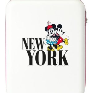 MALETA DE CABINA RIGIDA 55CM BLANCA MICKEY Y MINNIE DISNEY