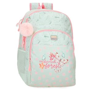 MOCHILA ESCOLAR DOBLE MOVOM ENCHANTED FOREST 46CM