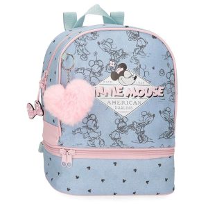 MOCHILA INFANTIL 28X23 MINNIE AMERICAN DARLING + PORTAMERIE