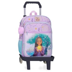 MOCHILA INFANTIL 38X30 WATCH US SHINE CON CARRO
