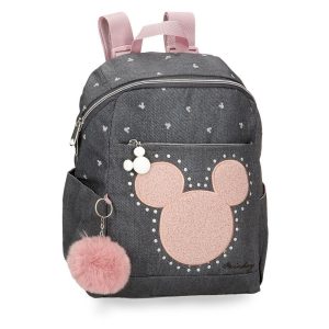 MOCHILA CASUAL 35X25 MICKEY STUDS