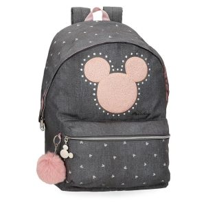 MOCHILA ESCOLAR 44CM MICKEY STUDS PARA PC