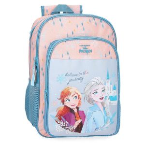 MOCHILA ESCOLAR DOBLE 40CM FROZEN BELIEVE IN THE JOURNEY