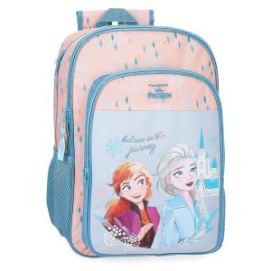MOCHILA ESCOLAR DOBLE 40CM FROZEN BELIEVE IN THE JOURNEY AD
