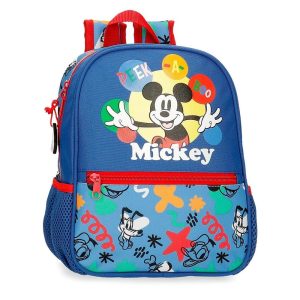 MOCHILA GUARDERIA 28CM MICKEY PEEK A BOO ADAPT A CARRO