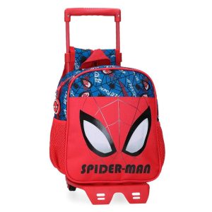 MOCHILA DE GUARDERIA 25CM SPIDERMAN AUTHENTIC CON CARRO