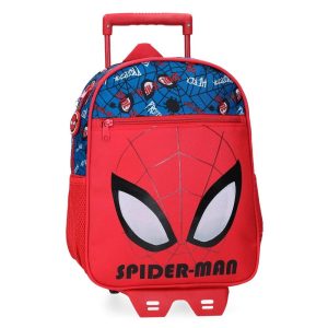 MOCHILA INFANTIL SPIDERMAN AUTHENTIC 33CM CON CARRO