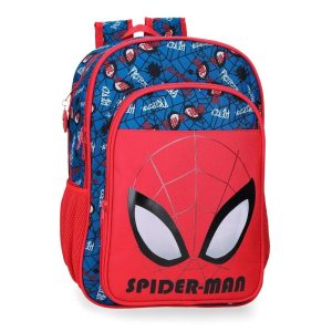 MOCHILA ESCOLAR DOBLE 40CM SPIDERMAN AUTHENTIC ADAPT A CARRO
